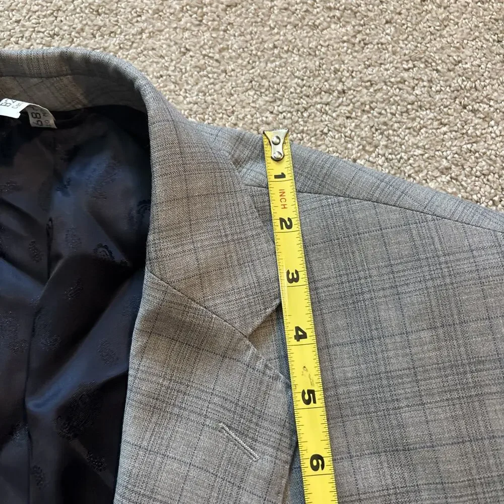 John Cena Own David Alan Dormeuil Echo Super 130’s Gray 2 Piece Suit Custom Wool